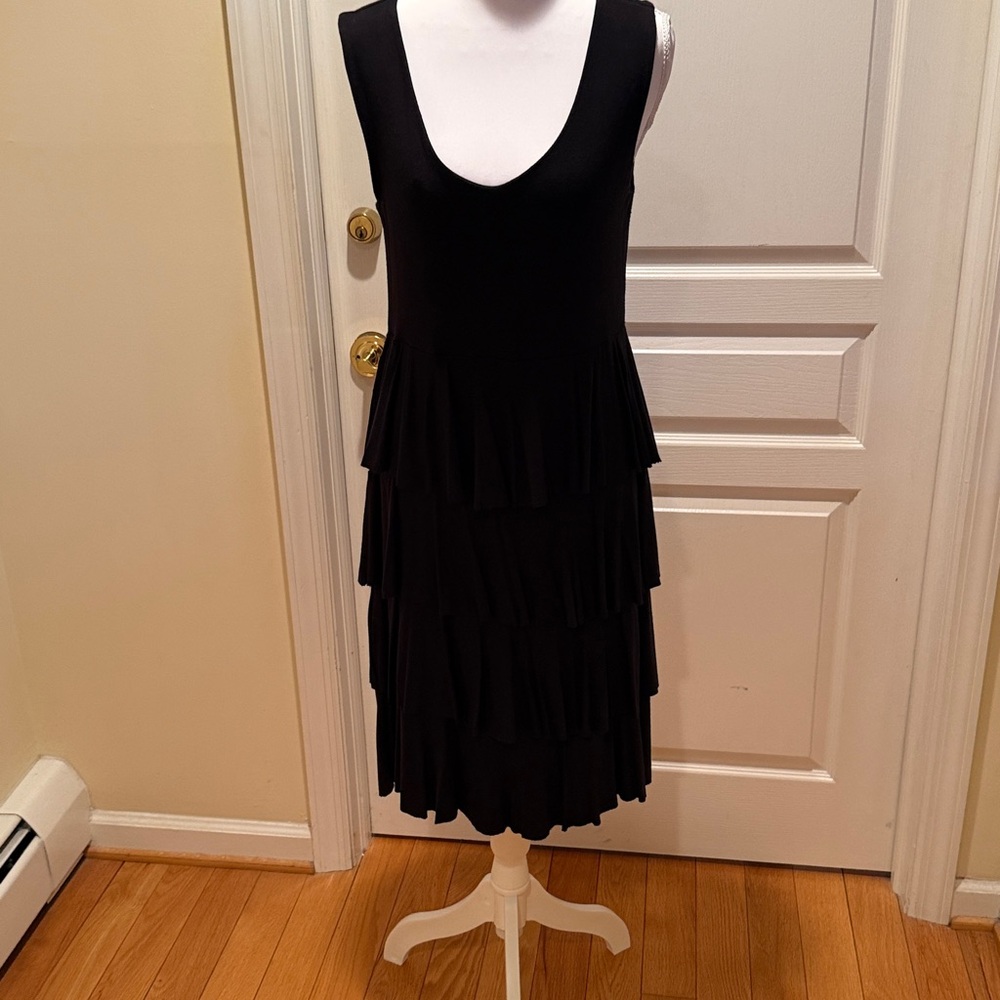 Style & Co. Black Tiered Mini Dress